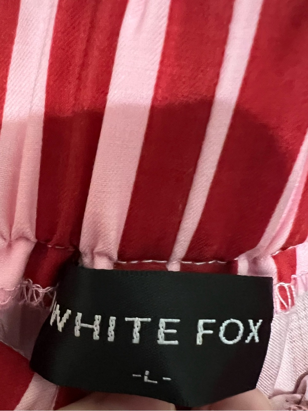 White Fox Boutique Red & Pink Striped Shorts - Picture 9 of 9